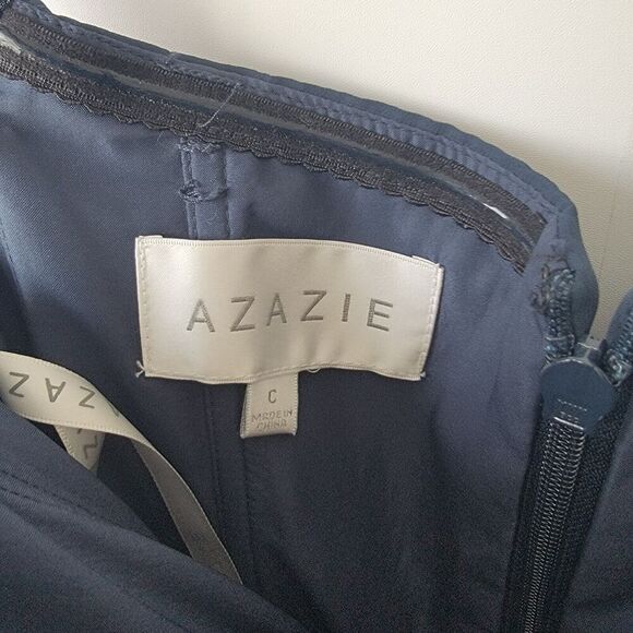 Azazie joretta Sleeveless side slit Back Zip Gown size custom size - Picture 7 of 8